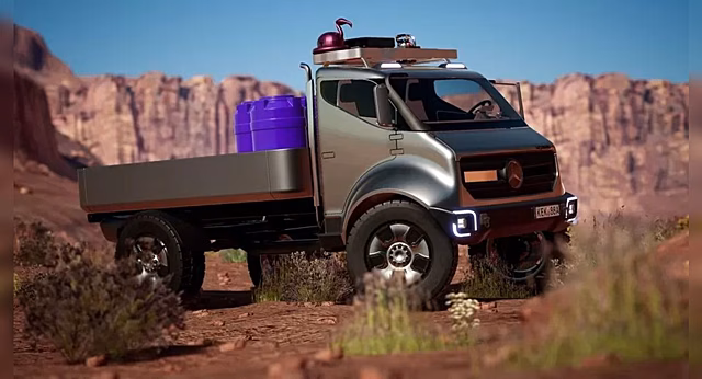 Показан проект электрической версии Mercedes-Benz EQ Unimog