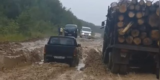 Мухенская трасса в Хабкрае остаётся закрытой для лесовозов