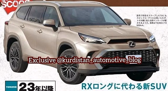 Lexus превратит Toyota Highlander в кроссовер TX