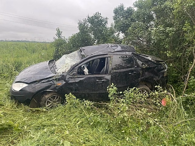 В Уржумском районе опрокинулся Ford Focus