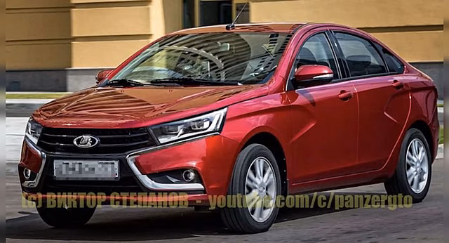 Как будет выглядеть Lada Vesta FL показали на новых рендерах