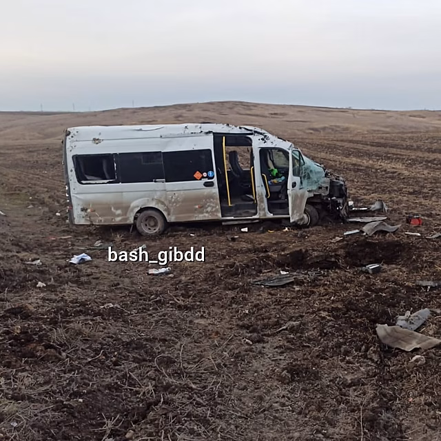 В Башкирии следовавшая из Оренбуржья «ГАЗель» с 19 пассажирами попала в ДТП