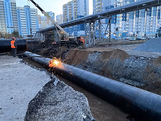 СГК завершила теплосети под Притомским проспекте в Кемерове