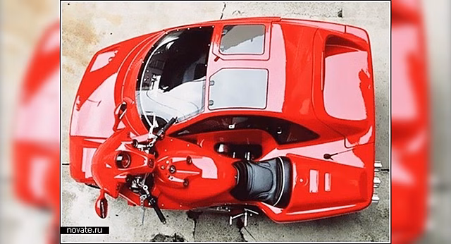 В Италии создали гибрид автомобиля и мотоцикла по имени «Laverda»