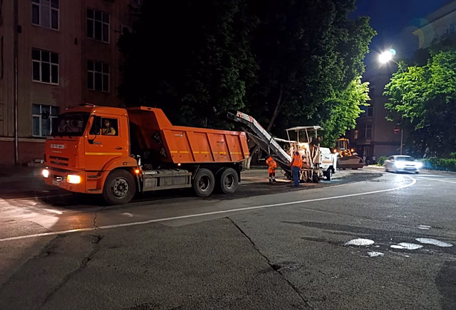 Ремонт дорог стартовал в центре Кемерова