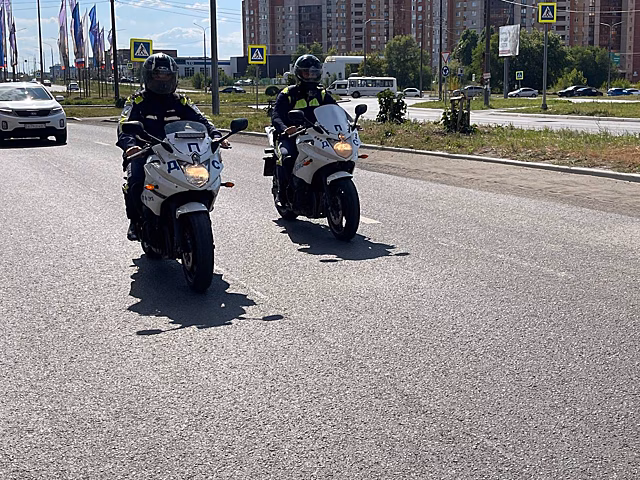 Мотопатруль провел рейд в Оренбурге