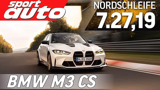 Посмотрите на почти рекордный круг BMW M3 CS по Нюрбургрингу