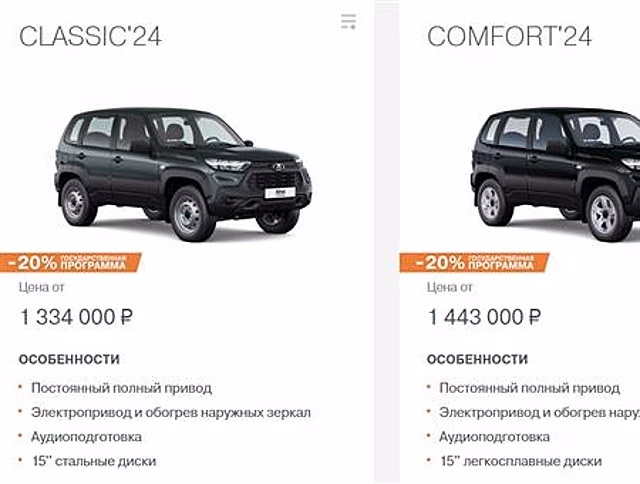 На АвтоВАЗе объяснили, почему Niva Travel стали дороже
