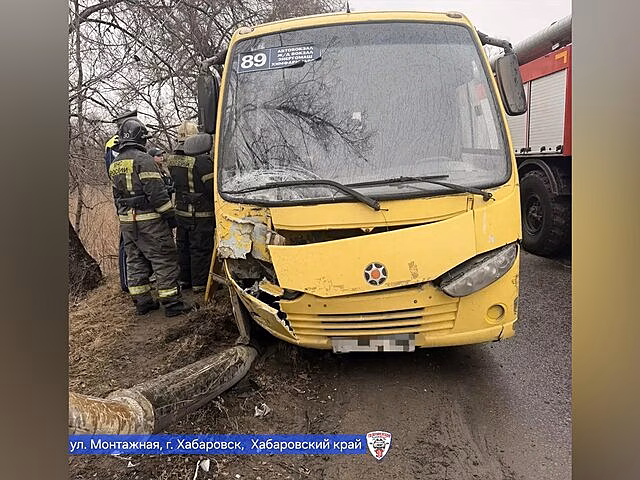 Пять человек пострадали в ДТП с автобусом в Хабаровске