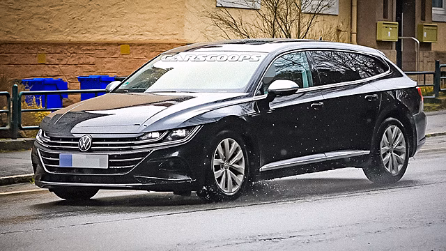 Шпионы раскрыли внешность обновленного Volkswagen Arteon